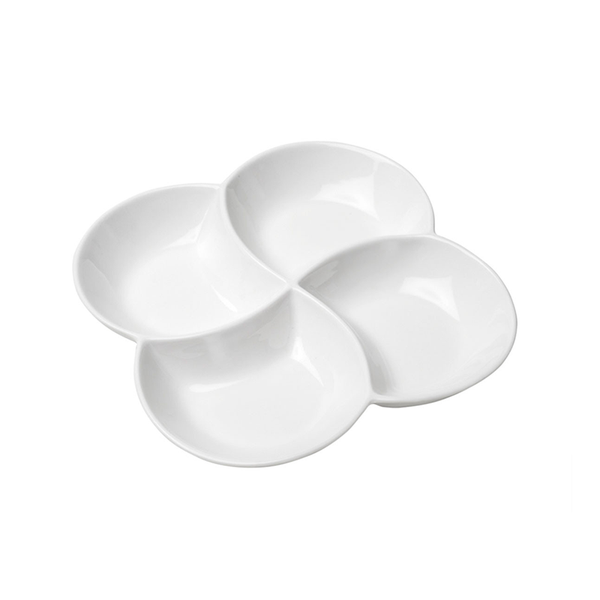 4-Compartment Multipurpose Partitioned Serving Plate