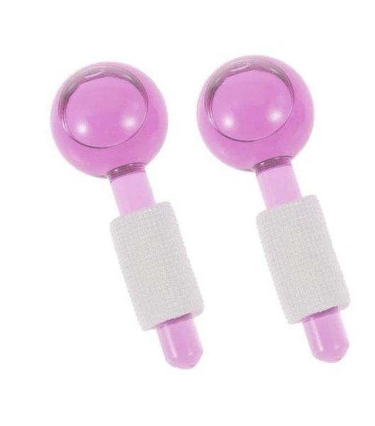 Beauty Crystal Ball Facial Cooling Face and Eye Massage - Pink