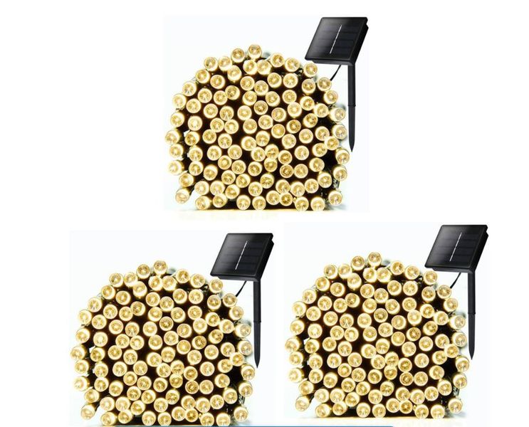 3 X 100Bulbs Solar Powered LED Decorative Fairy Lights