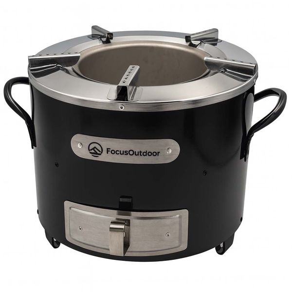 FocusOutdoor Stainless Steel Portable African Firewood Cooking Stove
