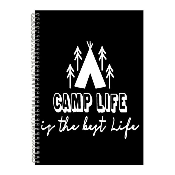 Best Life A4 Notebook Spiral Lined Outdoor Camping Graphic Notepad Gift 167