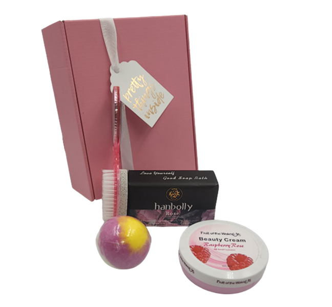 Bath Set Beauty Cream -Rose