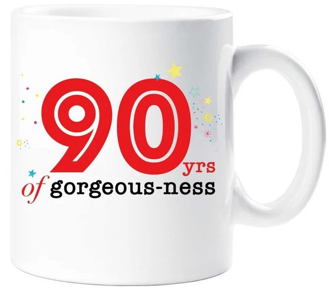 90 Years of Gorgeousness 90th Birthday Gift Coffee Mug
