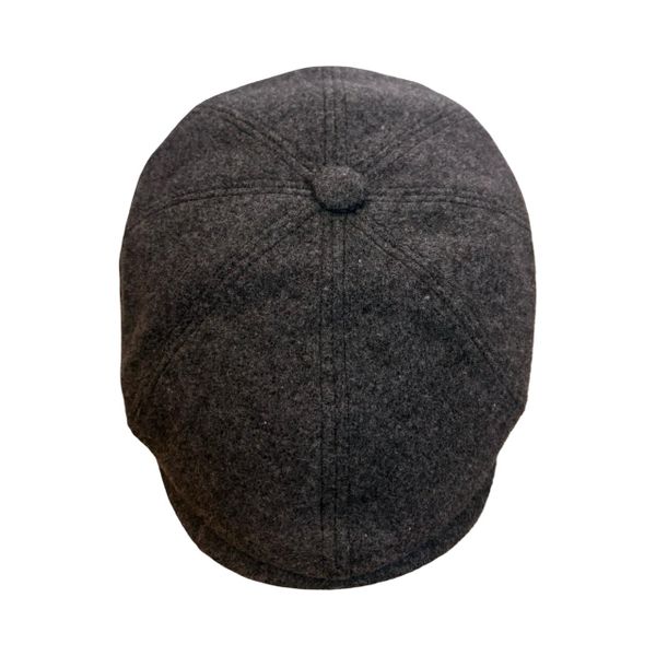 Men's Wool Blend Flat Cap - Breathable Cotton Lining Ivy Cap
