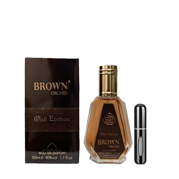 Brown Orchid Oud Edition 50ml EDP + Refillable Decant with Perfume