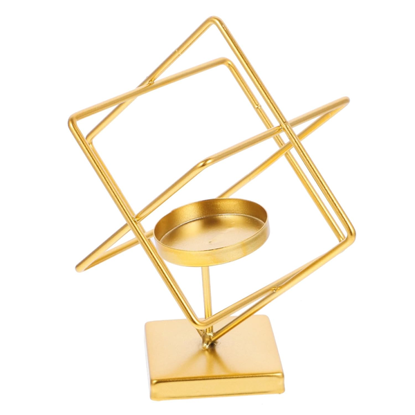 Gold Metal Candle Holder