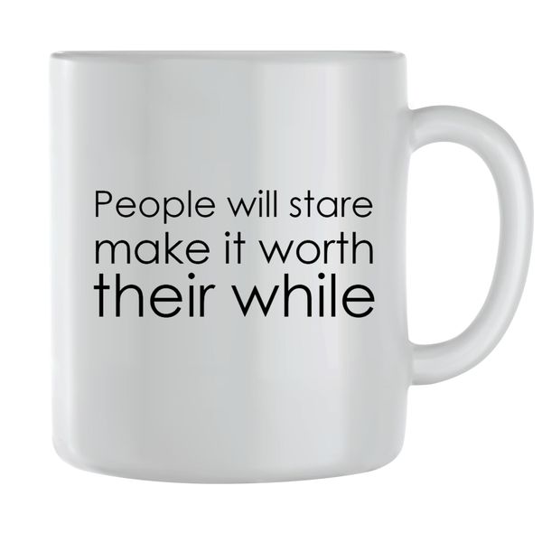 Worth While Coffee Mugs Trendy Motivational Sayings Graphic Cups Gift 147