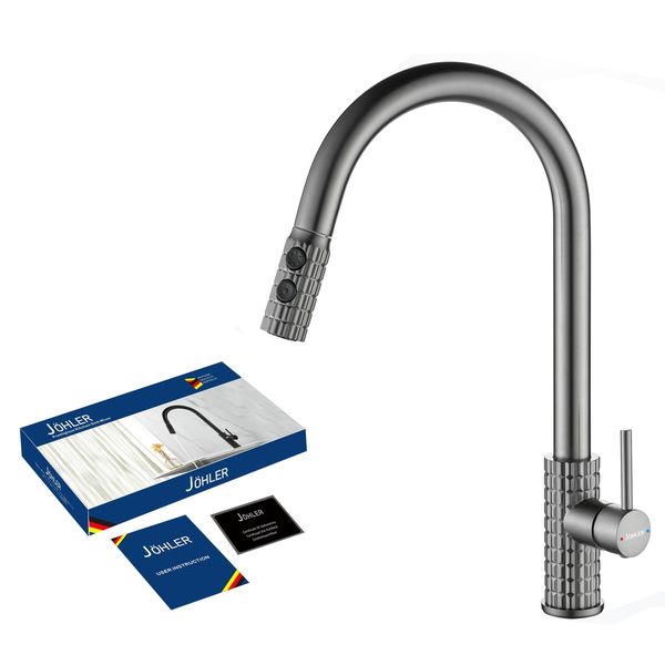 JOHLER Pull-Out Kitchen Faucet - German Quality