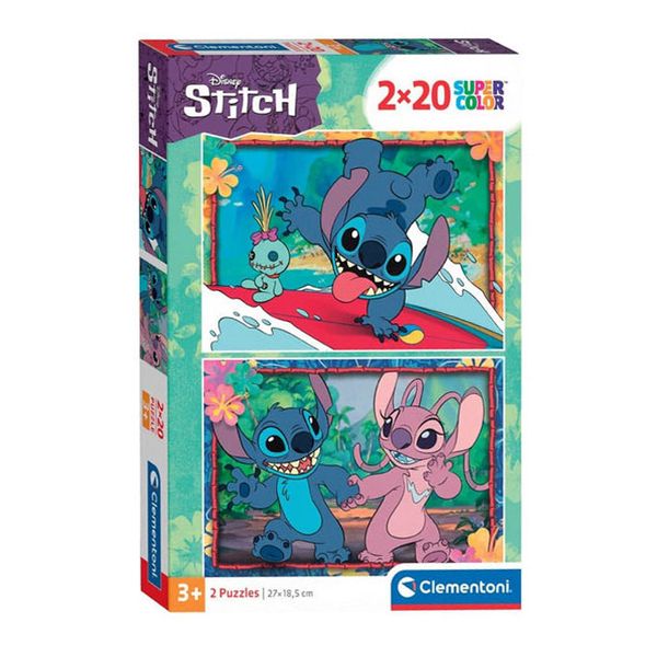 Clementoni 2X20 Piece Puzzle Disney Stitch