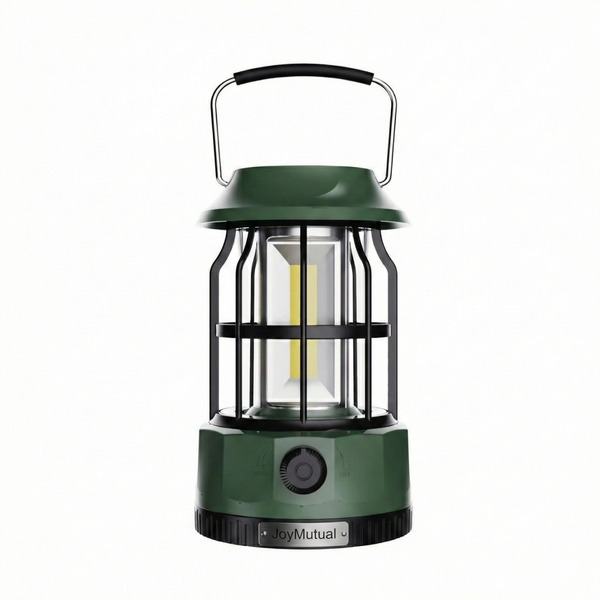 JoyMutual Retro Solar Camping Lantern Dark Green