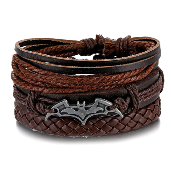 Michris Vintage Leather Bracelet - Woven Bracelet – 0215