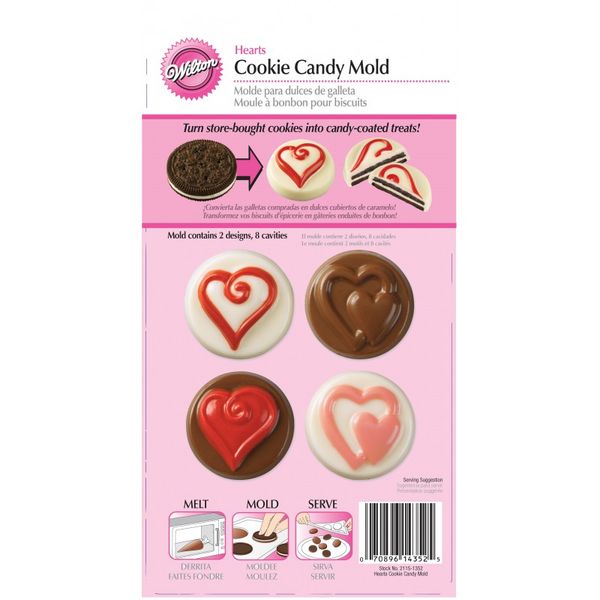 Wilton Heart Cookie Confectionary Valentines Candy Sweet Treat Mould