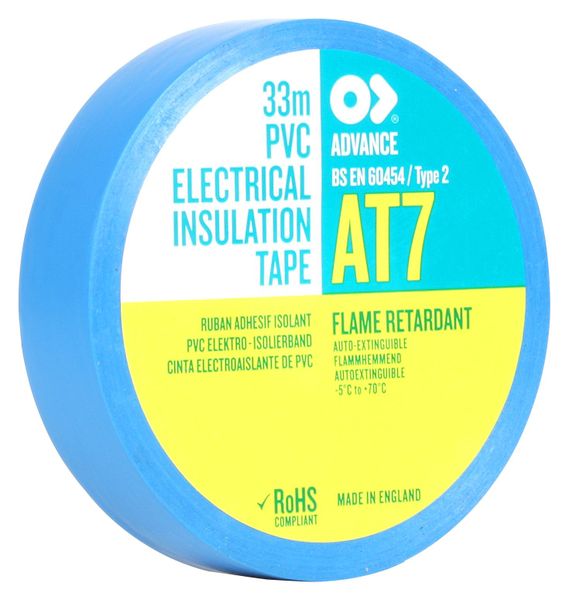 Advanced Tapes (AT7 BLACK 33M X 19MM) Insulation Tape, 19 mm x 33 m