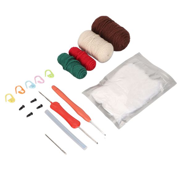 DIY Hedgehog Crochet Kit with Yarn &amp; Hook