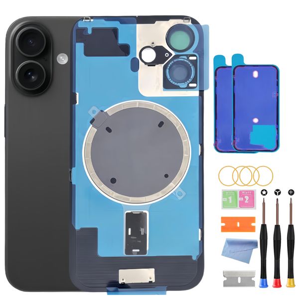 Back Glass Replacement Compatible with iPhone 16 with Magesafe