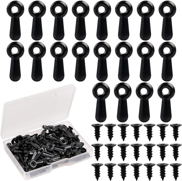 DIY Tool Craft Frame Picture Turn Button Fasteners Clips &amp; Screw Set 100PCs