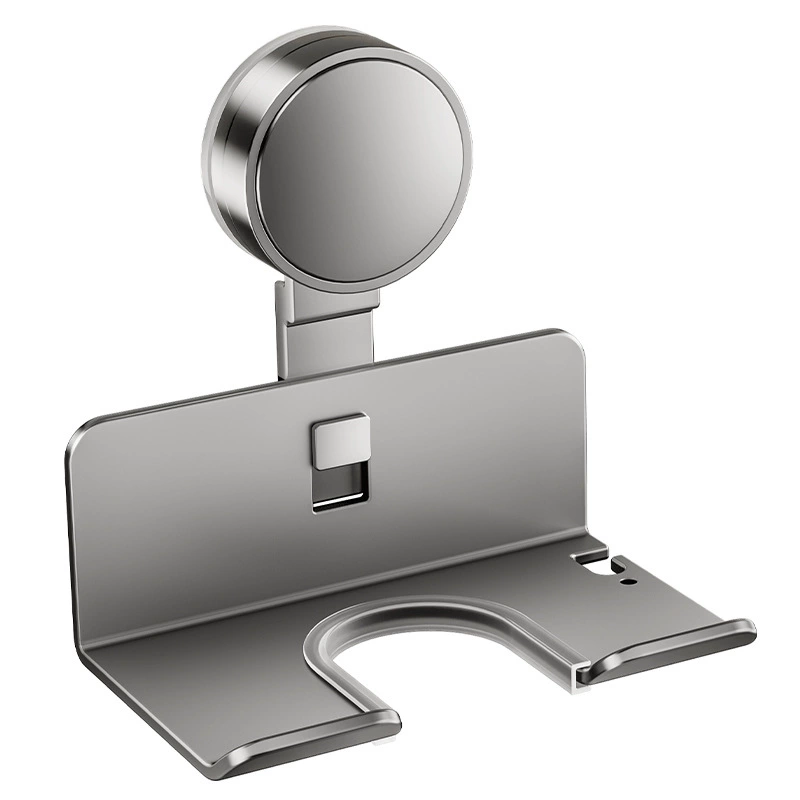 Suction Cup Hair Dryer Storage Rack - No Hole Hanging Wall Storage Rack