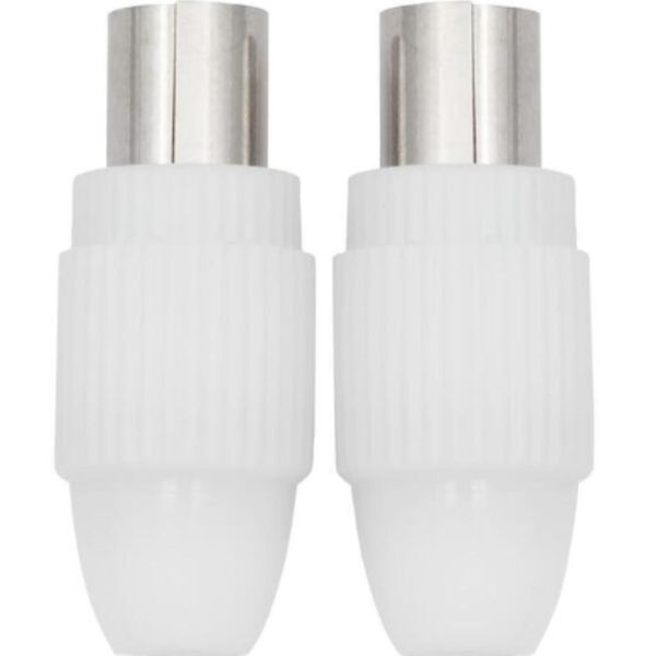 Volkano 10M Coax TV Cable and Volkano 1X Male 1X Female Coax Plugs