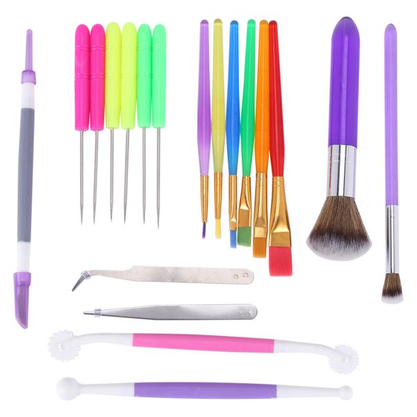 11 Pcs Cake Decorating Brushes Tools Set Fondant Decoration Supplies