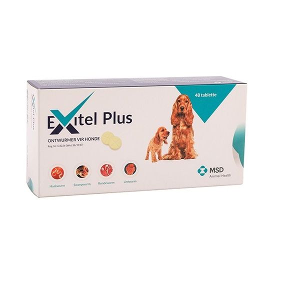 MSD - Exitel Plus Dog Dewormer 48 Tablets