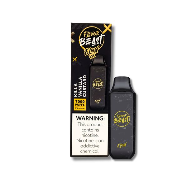 7000 Puff Killa Vanilla Custard Flow Vape | 20mg Nicotine Strength