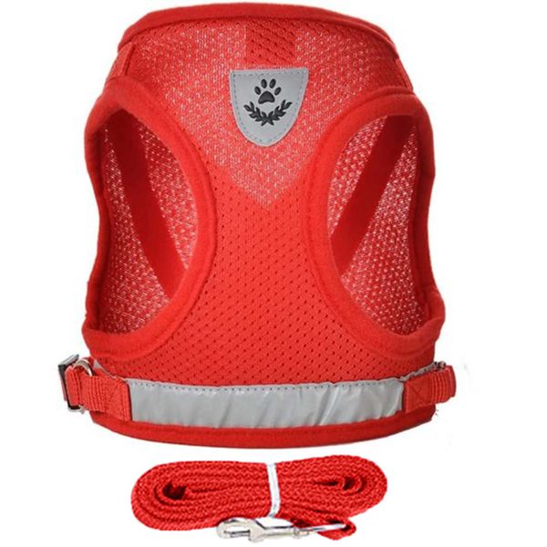 Focuspet Medium Adjustable Reflective Soft Padding Dog Pet Vest Harness