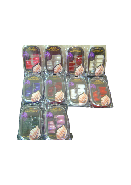 QTP017 10asst Colour Nail Tips 378