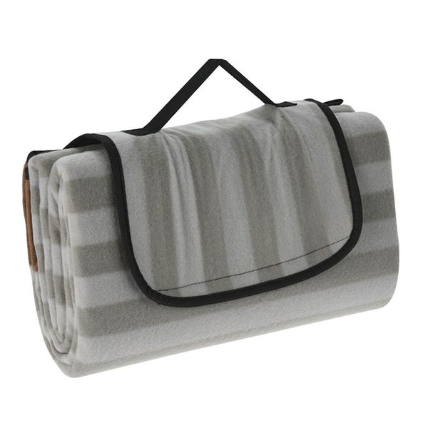 Picnic Blanket with Handle - Foldable Design &amp; Waterproof Lining
