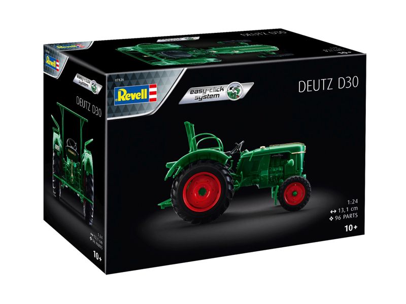 Revell Easy Click 1/24 Deutz D30 Tractor Plastic Model Kit
