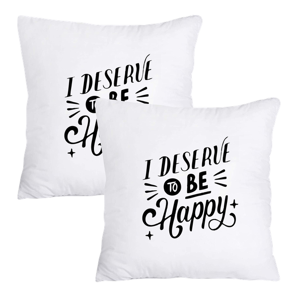 Scatter Cushion Cover Set - I Desire To Be Happy