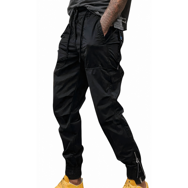 Mens Cargo Pants Tapered Pants Multi-Pocket - Fashion Simple Solid Trouser