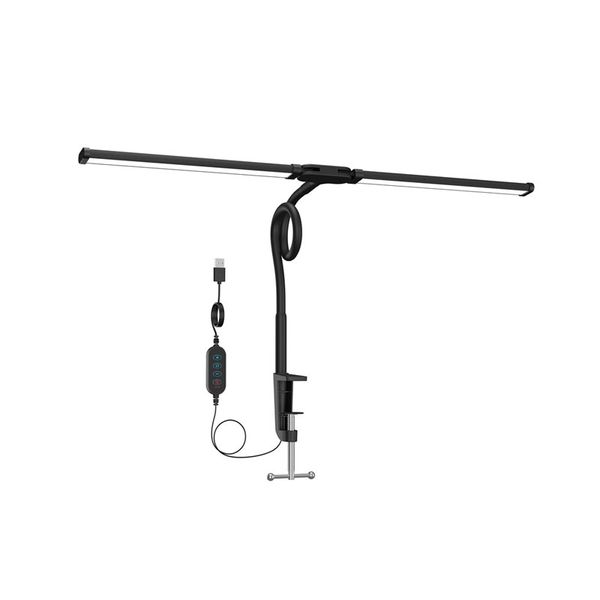 Double Headed LED Desk Lamp Clamp-On Reading Light
