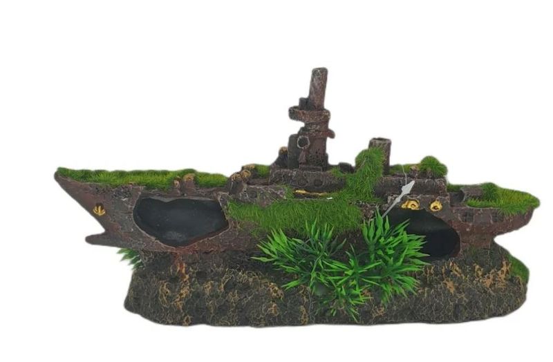 Pet Brand Boat Ornament For Fish Tank