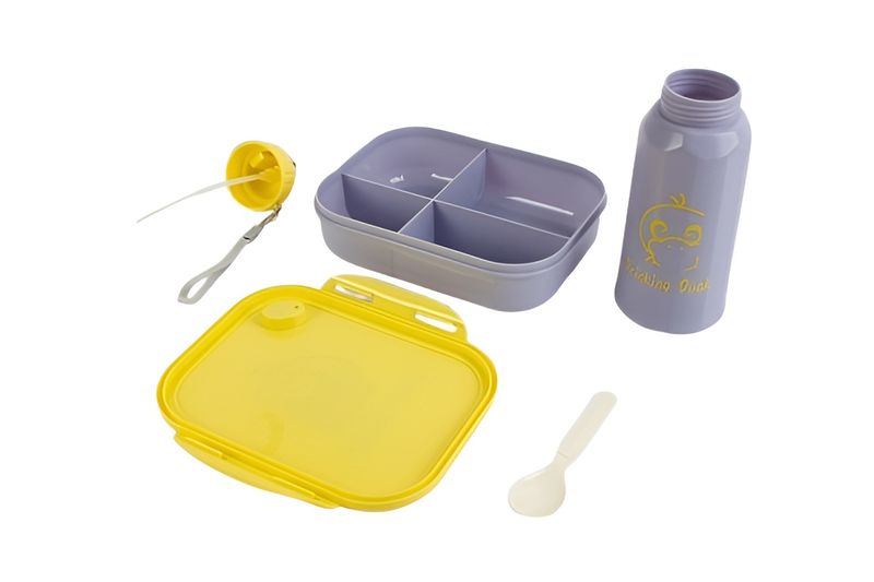 1 piece Portable Cartoon Lunch Box with water bottle for Kids ,