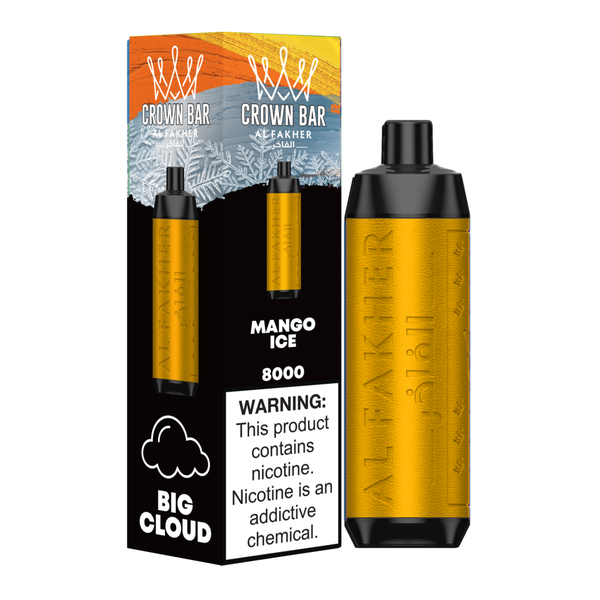 Al Fakher - Crown Bar 8000 puff disposable rechargeable vape - Mango Ice