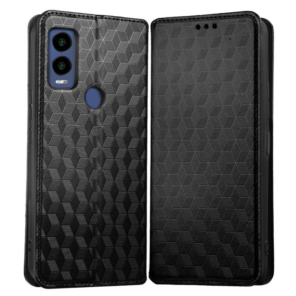 Flip Cover Compatible With Cricket Innovate E 5G Shockproof Leather Cover