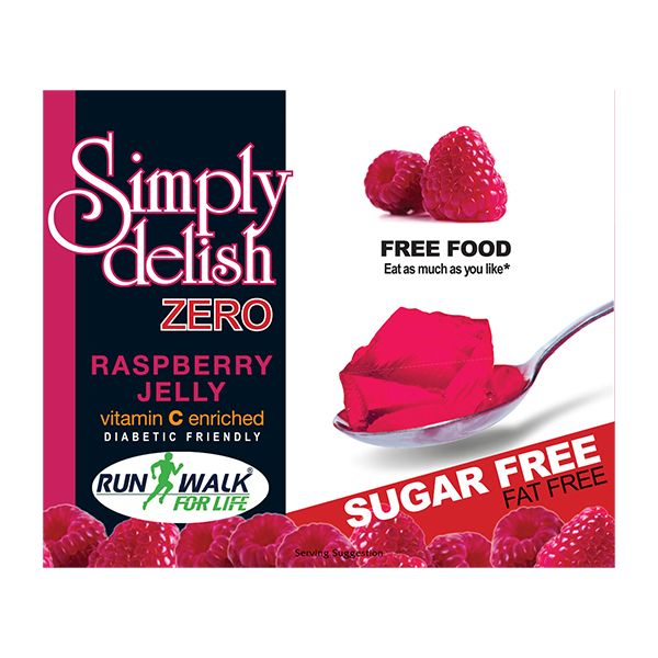 Simply Delish - Zero Jelly - Raspberry - Sugar Free - Vegan - 6 pack