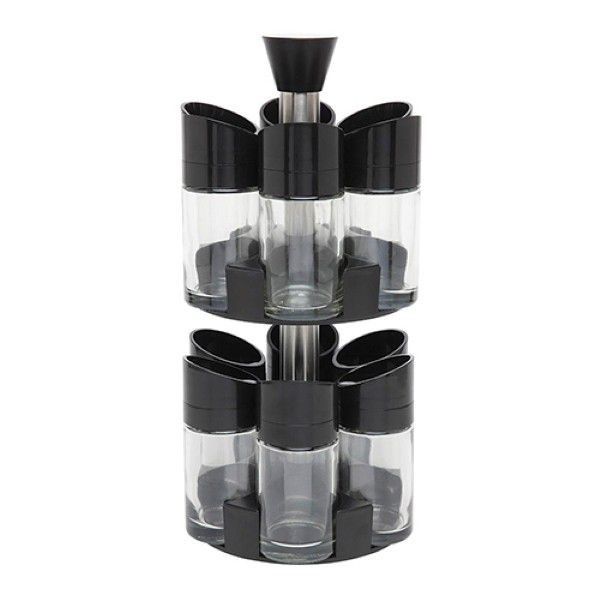 12 Piece Double Layer Spice Rack Set