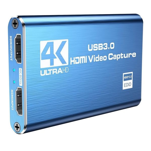 4k Hdmi To Usb 3.0 Capture Card, 1080p 60fps Video Audio Capture