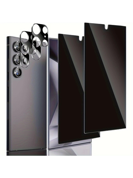 4-Pack Tempered Glass Screen Protector Kit for Samsung Galaxy S25 Ultra