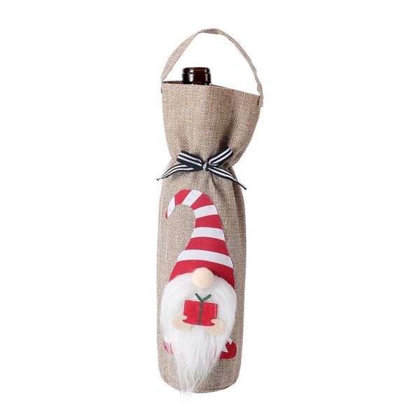 Wine Bottle Gift Bag (Gnome) - Set of 2