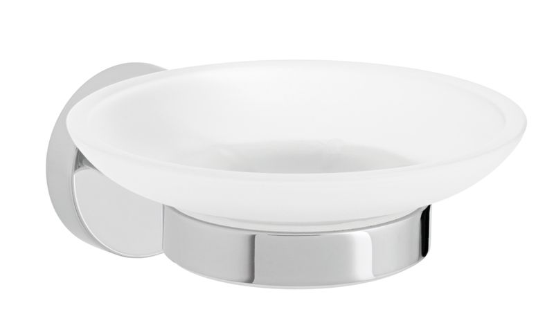 VADO Sirkel Frosted Glass Soap Dish - 10 Year Guarantee