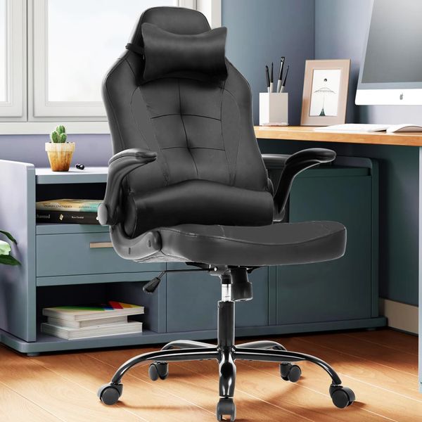 Ergonomic Office Chair High Back Computer Gaming Desk Chair HeadLumbar Rest