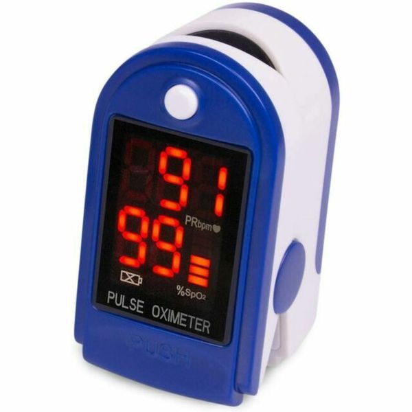 Oximeter Medical Finger Pulse Oximeter + batteries - Oxygen level Monitor