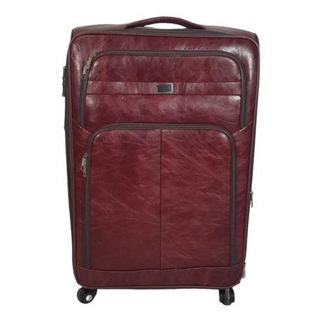 SMTE Stylish Luggage Bag Set of 1 PU Leather Travel Suitcase Red Shop Today. Get it Tomorrow takealot