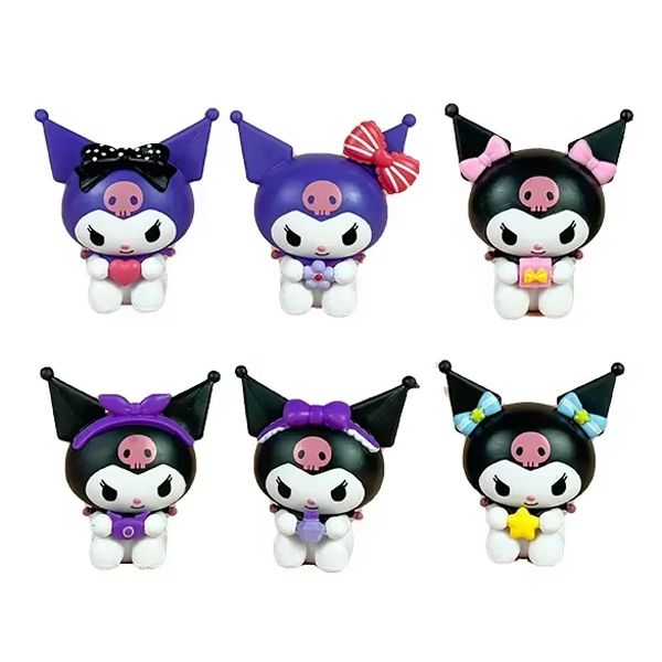 Kuromi Figure Cake Topper - 6 Piece