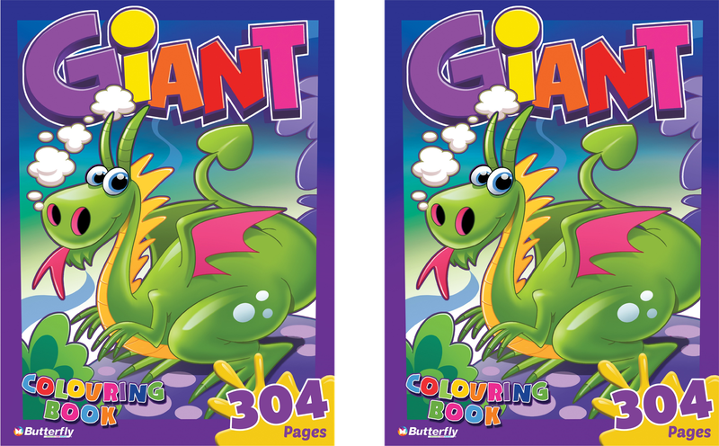 Butterfly Colouring Book - Giant (304 Pages) Np X2