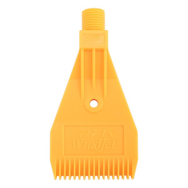 1/4BSP Male Thread ABS Single Hole Air Blow Off Flat Jet Nozzle Yellow