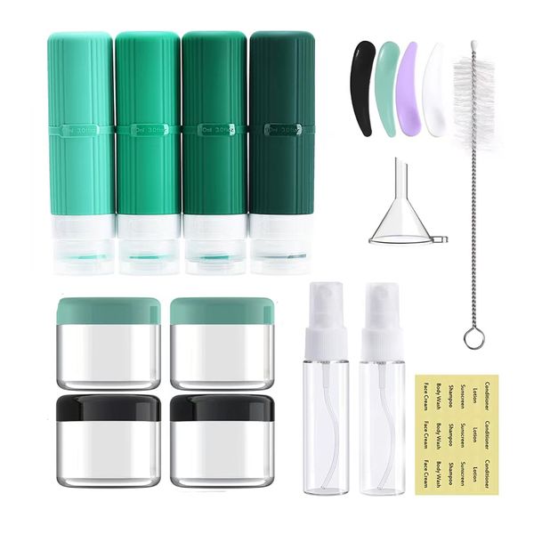18 Pack Travel Bottles Set, Leak Proof Silicone Travel Containers