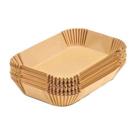 200 Pieces Air Fryer Paper Liners Non-Stick Disposable for Microwave Image